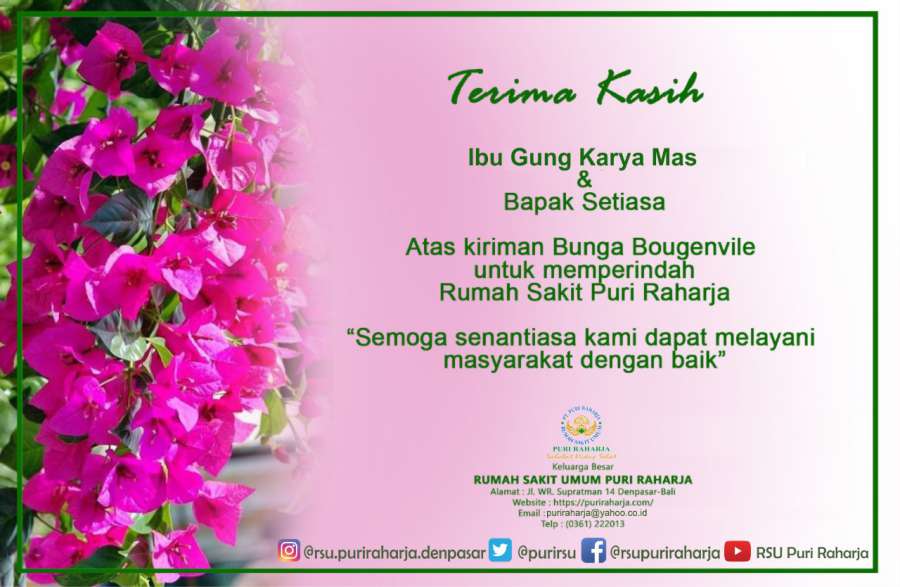 Terima kasih kepada Ibu Gung Karya Mas & Bapak Setiasa 