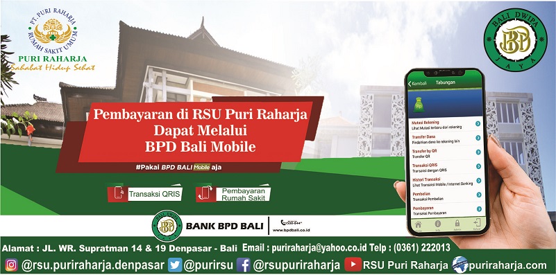 Kini Pembayaran Rawat Inap Dan Rawat Jalan di RSU Puri Raharja Dapat Melalui BPD Bali Mobile