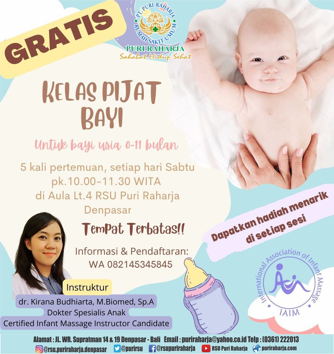 Kelas Pijat Bayi Gratisss !!!